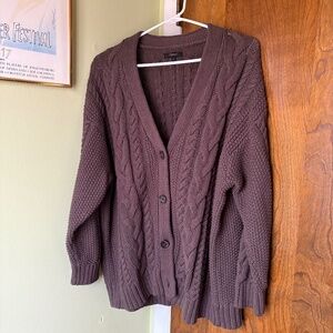 Quince Oversized 100% Cotton Cardigan Sz Small